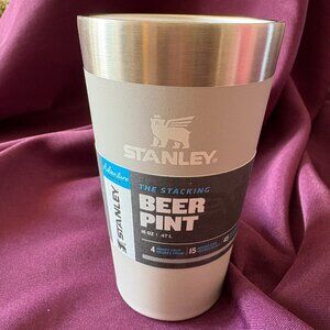 Stanley Adventure Stacking Beer Pint 16 oz Ash Stainless Steel NWT